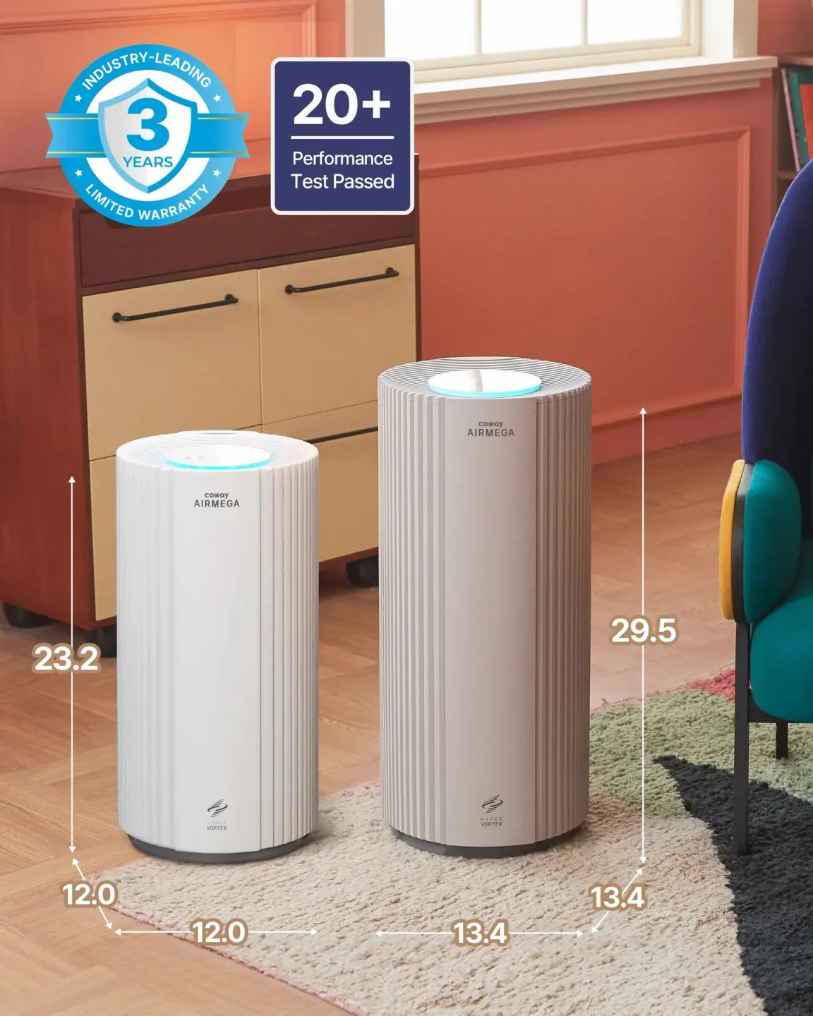 Coway جهاز تنقية هواء Coway Airmega 450 - صورة مصغرة 3