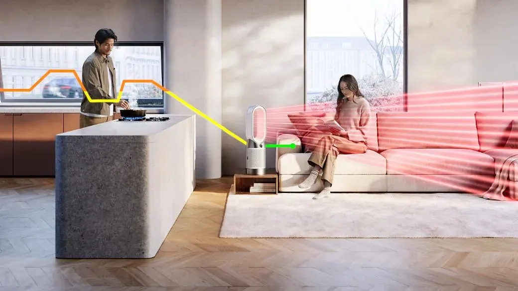 Dyson جهاز تنقية هواء Dyson تدفئة + تبريد HP1 - صورة مصغرة 3