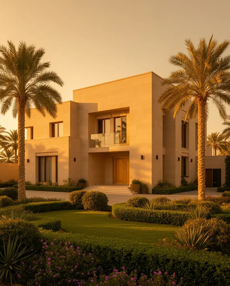 المنزل بالكامل