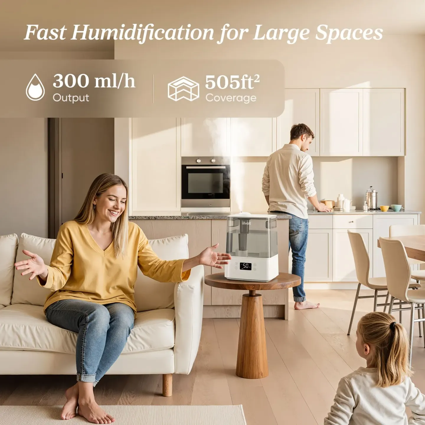 Levoit مرطب هواء Levoit Classic 300S Ultrasonic Smart - صورة مصغرة 3