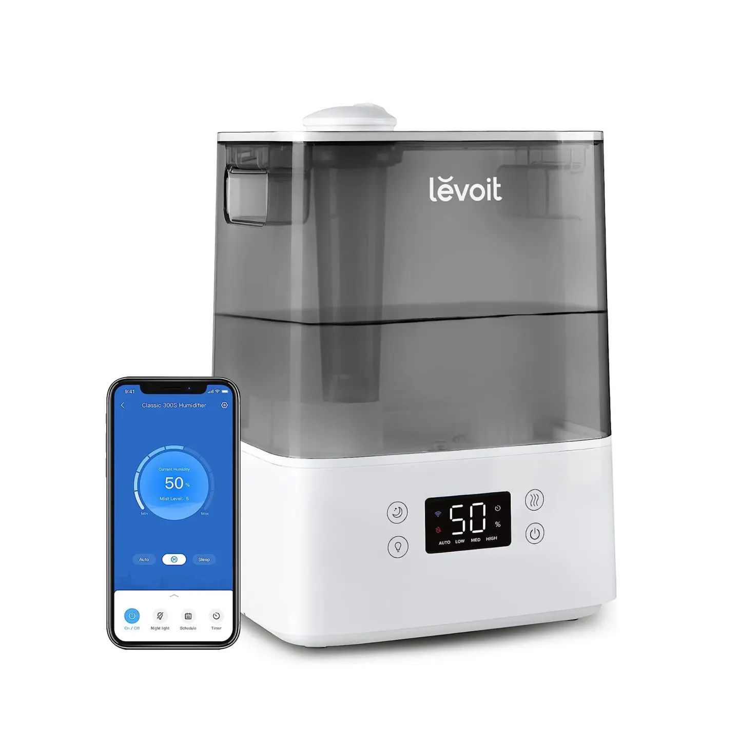 Levoit مرطب هواء Levoit Classic 300S Ultrasonic Smart المرطبات - متوفر في الرياض، السعودية