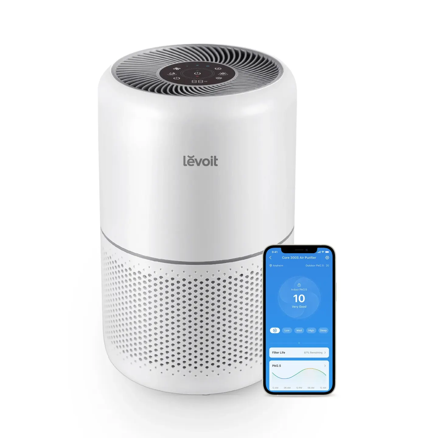 Levoit جهاز تنقية هواء Levoit Core 300S Smart أجهزة تنقية الهواء - متوفر في الرياض، السعودية