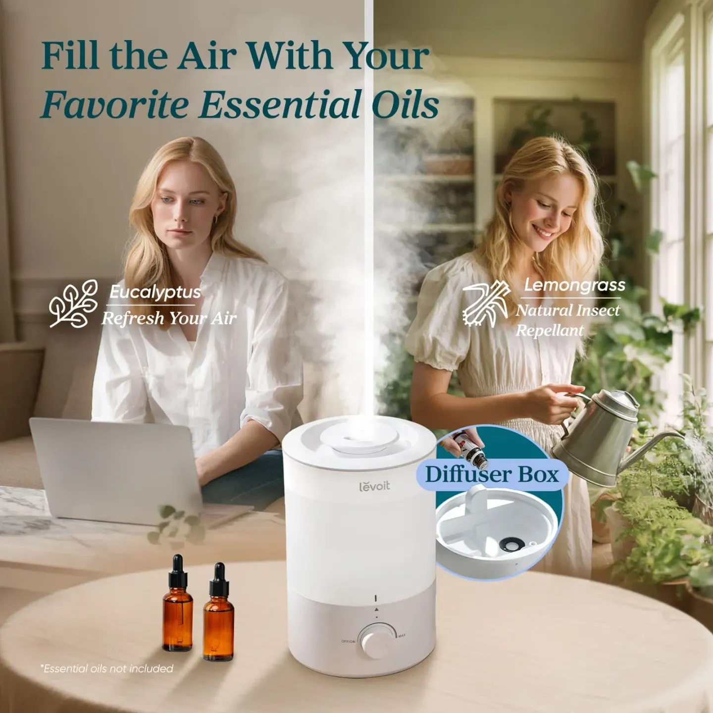Levoit مرطب هواء Levoit Dual 150 Ultrasonic Cool Mist - صورة مصغرة 5