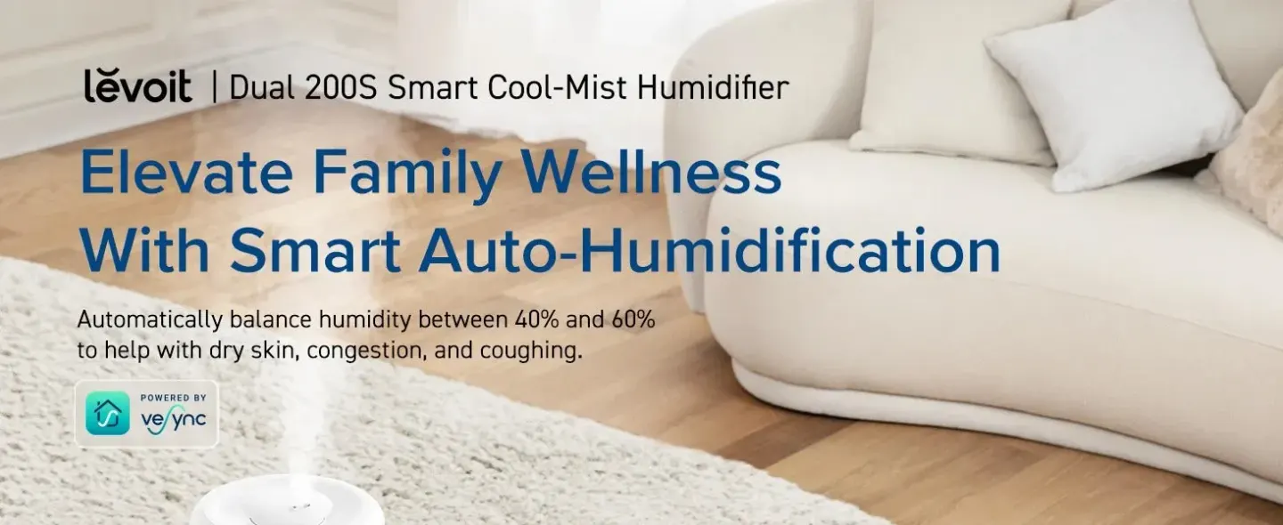 Levoit مرطب هواء Levoit Dual 200S Smart Cool Mist - صورة مصغرة 4