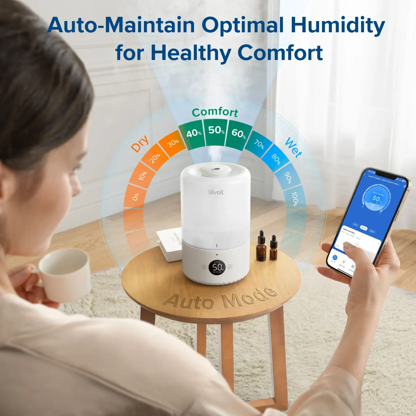 Levoit مرطب هواء Levoit Dual 200S Smart Cool Mist - صورة مصغرة 2