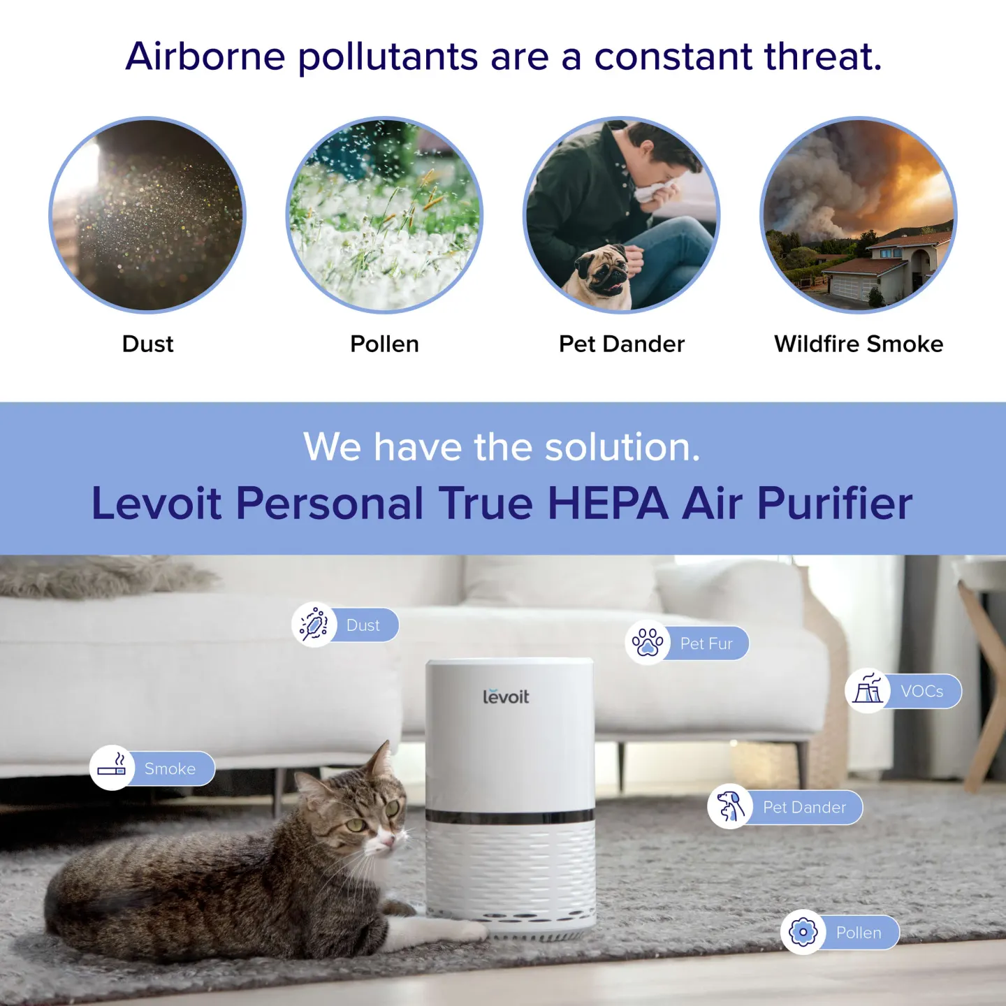 Levoit Levoit LV-H132 HEPA Air Purifier - thumbnail 2
