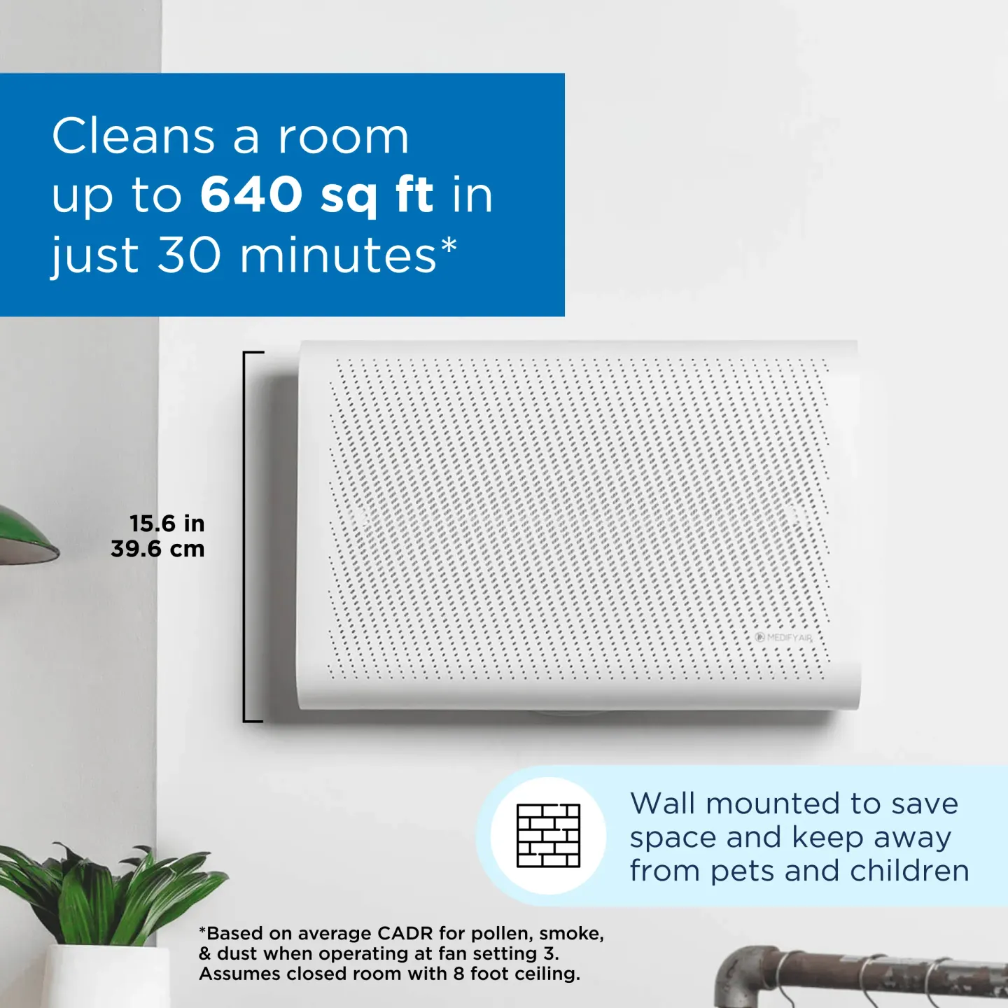 Medify Air جهاز تنقية هواء Medify Air MA-35 جداري - صورة مصغرة 3