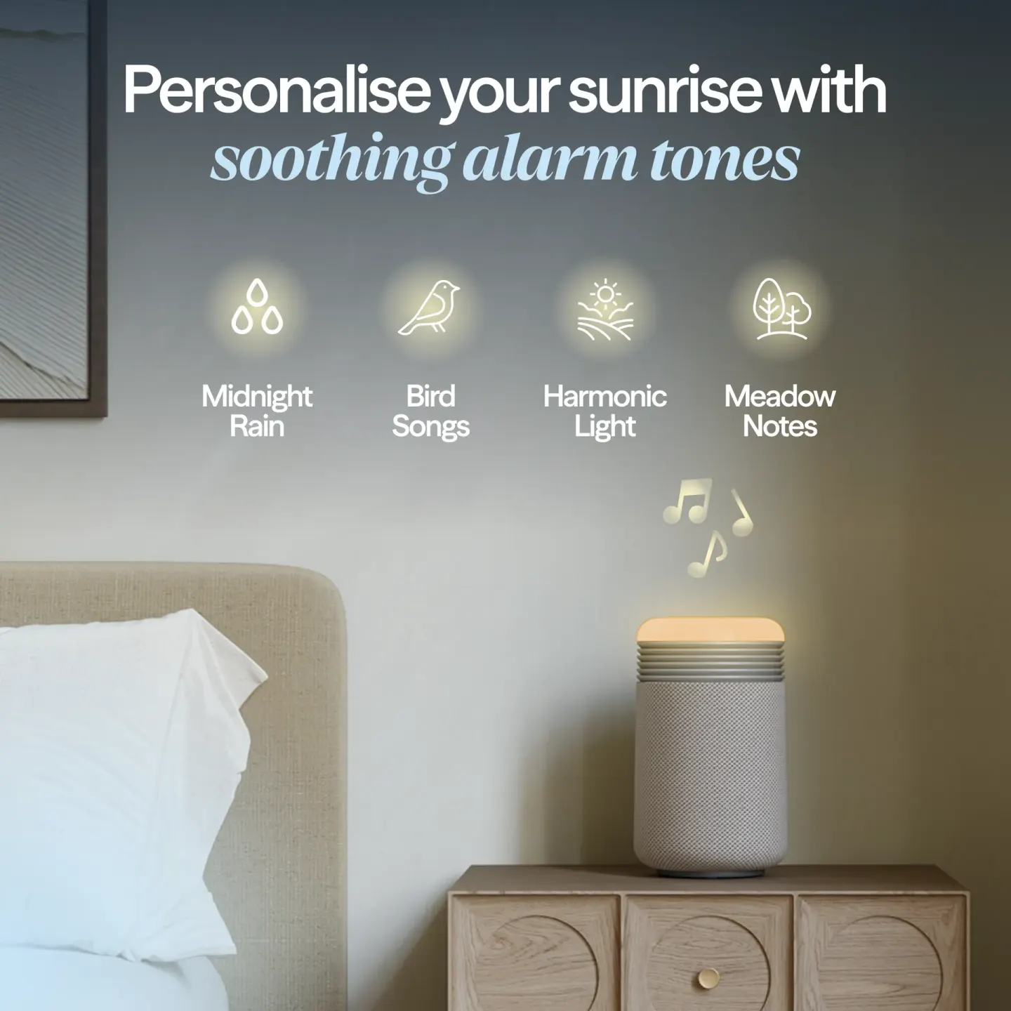 Blueair جهاز تنقية هواء Blueair Mini Restful Sunrise Clock - صورة مصغرة 6