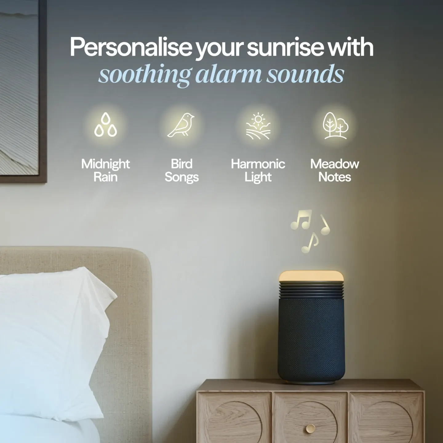 Blueair Blueair Mini Restful Sunrise Clock Air Purifier - Midnight - thumbnail 6