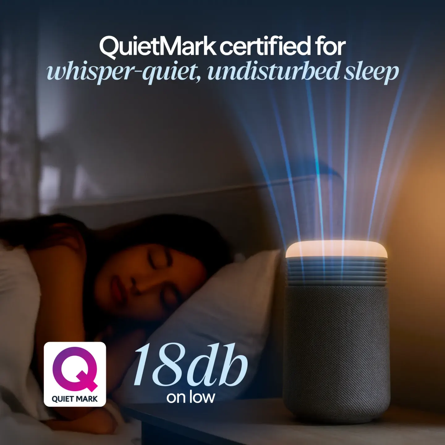 Blueair Blueair Mini Restful Sunrise Clock Air Purifier - Midnight - thumbnail 4