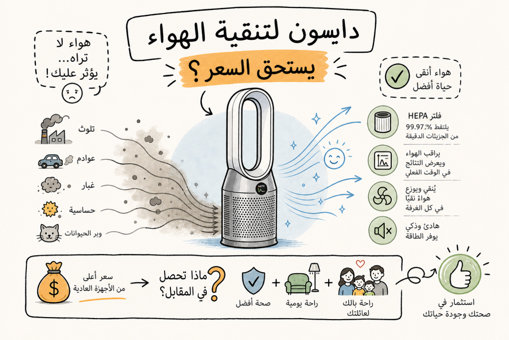 هل جهاز دايسون لتنقية الهواء يستحق السعر؟